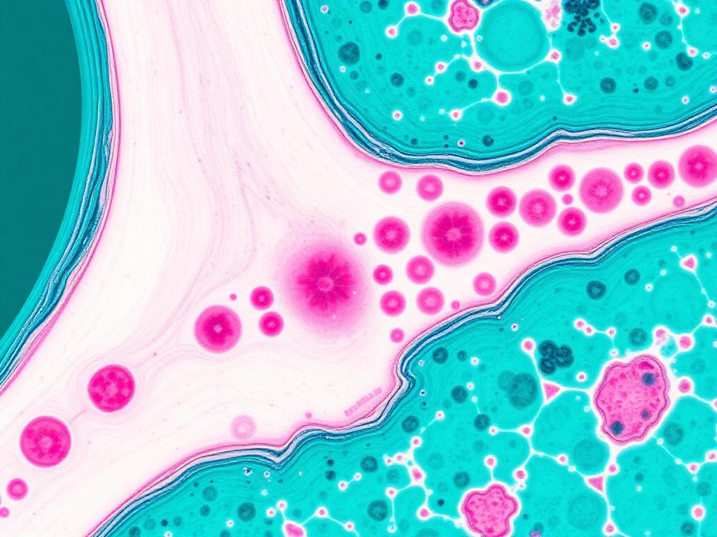 Histology section of regenerated hyaline cartilage in a mouse osteoarthritis model
